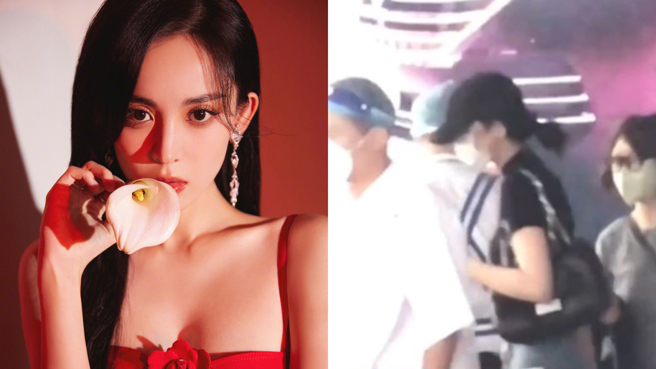 古力娜扎现身机场，被粉丝猜测要工作了。(图/古力娜扎 微博)