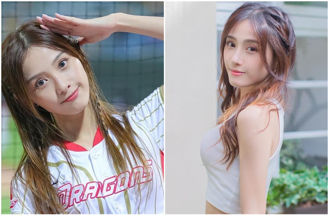 味全龍啦啦隊成員君白。(paiii.abm IG)