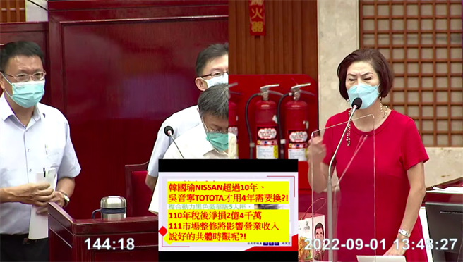 议员汪志冰爆北农董事长、总经理购买2台共400万豪车。（摘自议会YT）