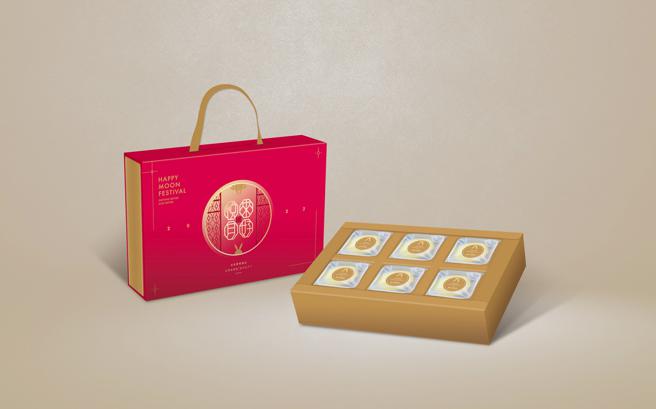 远百台北君悦禧玥鑫意礼盒（金沙酥）售价699元 / 6入。（远百提供）