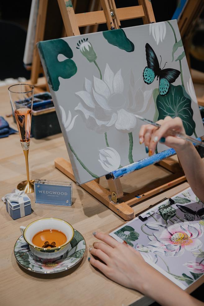 活动邀请消费者来Wedgwood House参与艺术下午茶，用画画纪录描绘出生活中的美好。（Pinkoi提供）
