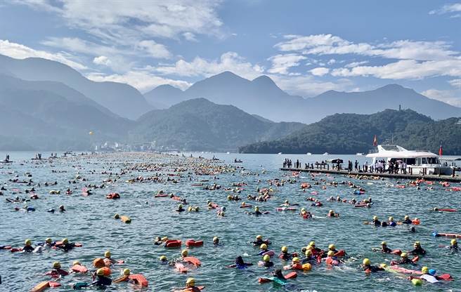 日月潭萬人泳渡，將於4日如期登場。（廖志晃攝）