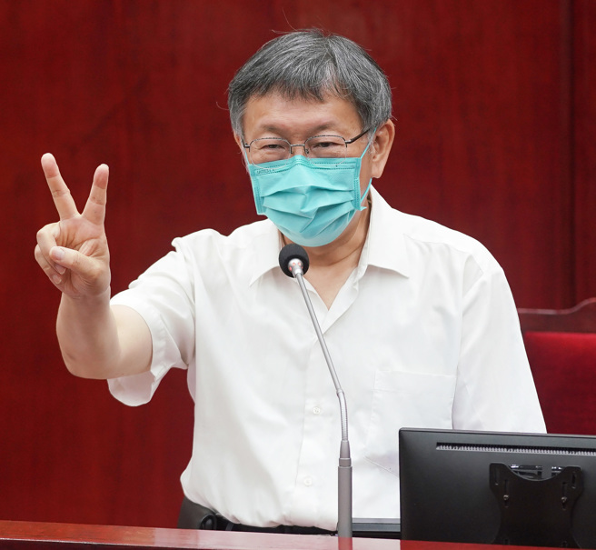 台北市长柯文哲。（季志翔摄）