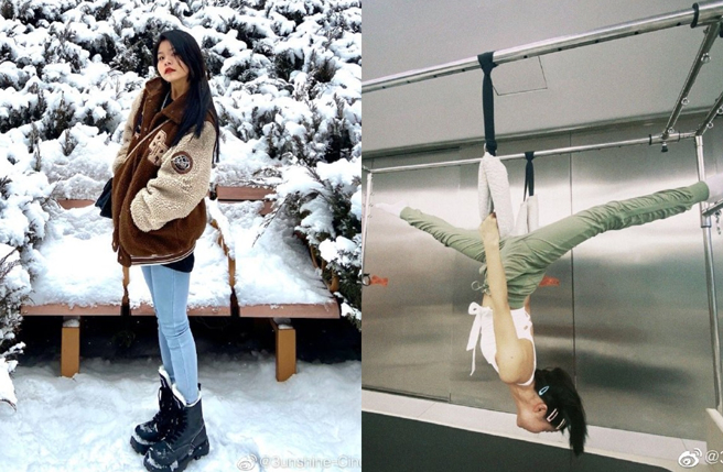 Cindy（范丽娜）减肥成功，成为许多网友的励志模范。（图／翻摄自3unshine-Cindy微博）