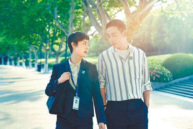 罗晋（右）与孙俪首次合作，激出不少火花。（中天娱乐台提供）