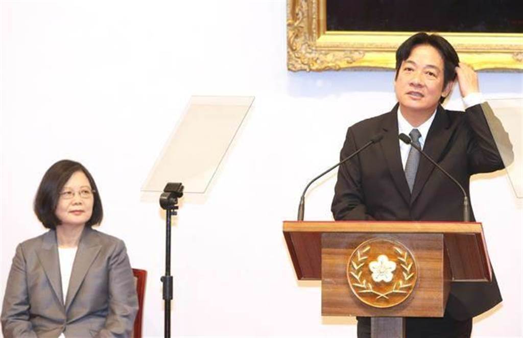 總統蔡英文(左下)、行政院長賴清德(右上)。（圖／本報系資料照）