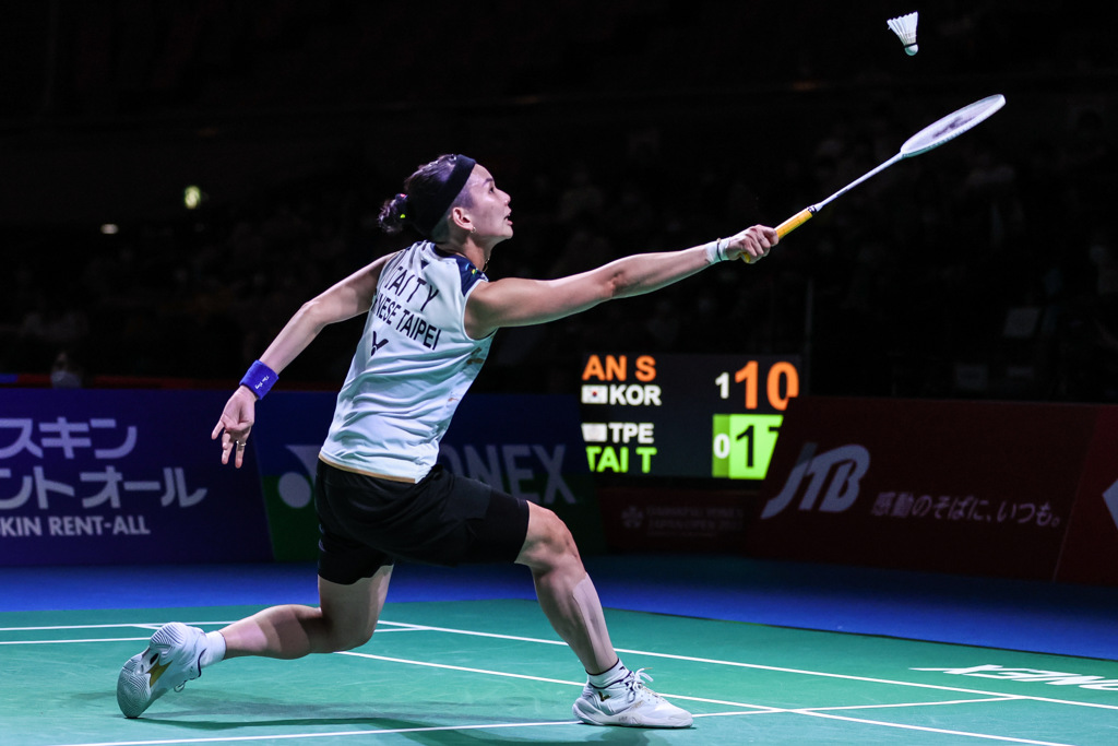 台灣羽球「世界球后」戴資穎在日本公開賽女單4強止步。（Badminton Photo提供）