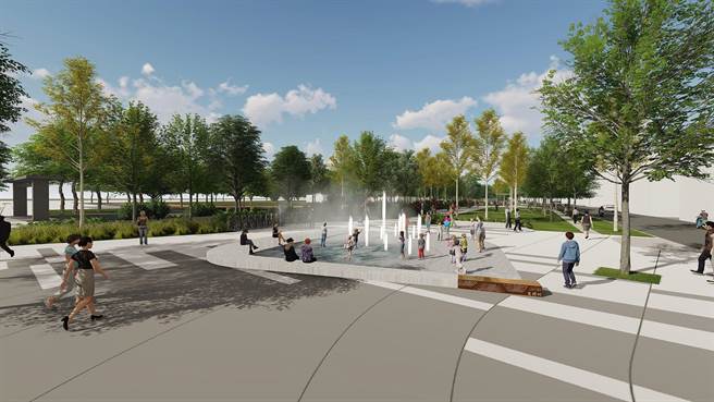 嘉义市民生公园改造水绿休閒环境示意图。（嘉义市政府提供／廖素慧嘉市传真）