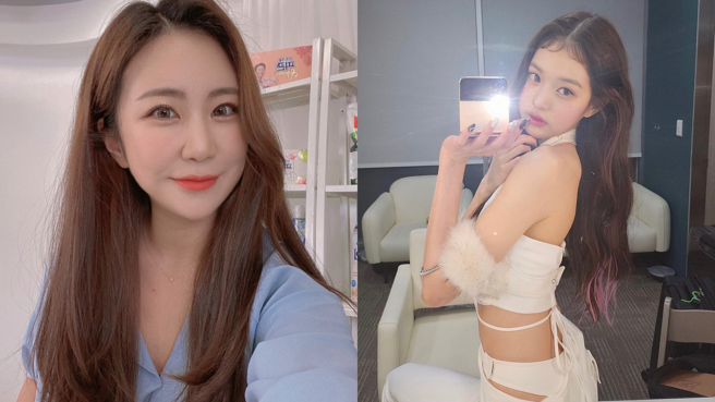 金成恩近日跟疯学起张员瑛减同款浏海，没想到却吓到出哭出来。（图／IG@lara_sungeun、for_everyoung10）