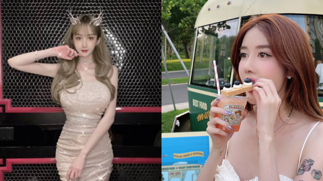 文梦洋后期转型网红，结果被网友传脸部动刀。(图/文梦洋 微博)