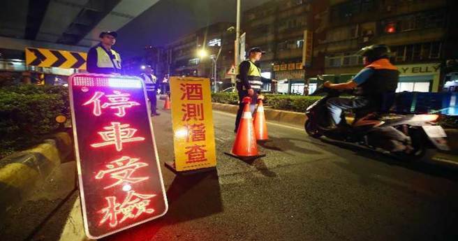 台中一名吳姓農夫吃了燒酒雞後酒駕被逮，檢察官認為吳男三度酒駕，不准許易科罰金，被法院裁定有違誤。圖為警方於路邊設置臨檢站，替駕駛人實施酒精檢測。（中時資料照）