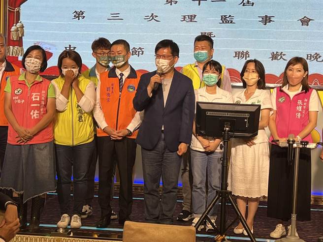 林佳龙今晚出席新北市嘉义同乡会中秋联欢晚会。（王扬杰摄）