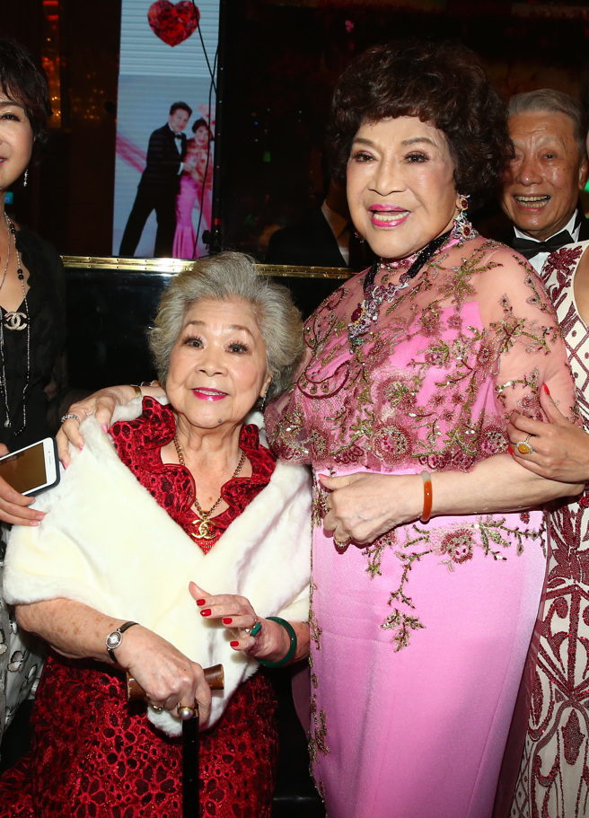 遊與李朝永婚宴，圖左為素珠。（圖／中時資料照）