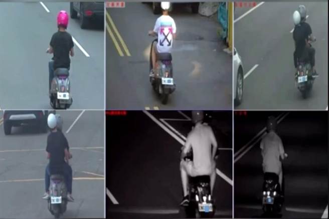 警方根据路口监视器追查出吴姓少年等6人，涉嫌无照驾驶跟偽造车牌上路。（翻摄照片／李京升苗栗传真）