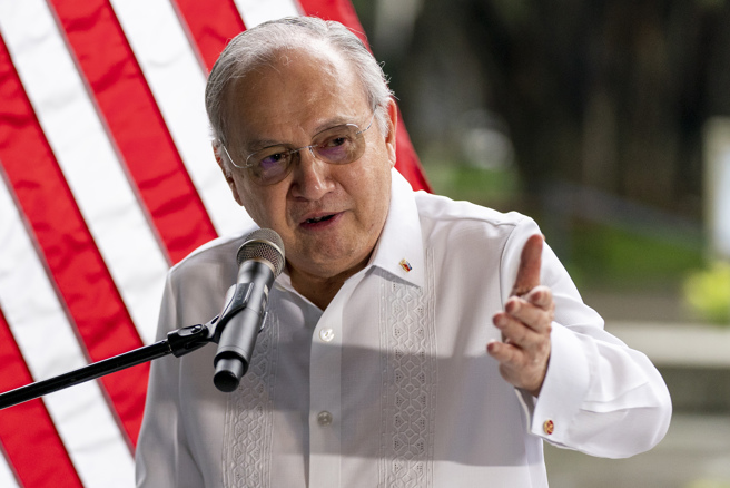 菲律宾驻美大使罗慕德斯（Jose Manuel Romualdez）对美中紧张表达担忧。(图/ 美联社)