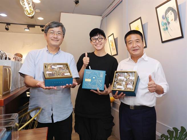 民進黨苗栗縣長參選人徐定禎（右）提出青年政策。（徐定禎競選團隊提供／李京昇苗栗傳真）