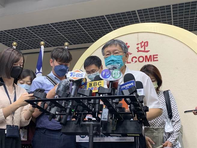 台北市長柯文哲。（黃婉婷攝）