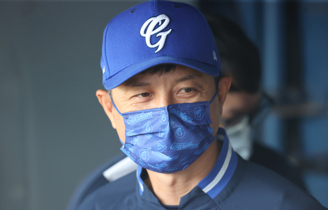 富邦悍将总教练丘昌荣。（毛琬婷摄）