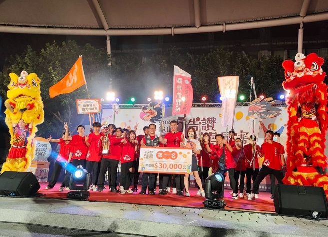 2022龟山创意踩街嘉年华，龙华师生热情活力勇夺冠军。(照片/龙华科技大学提供)