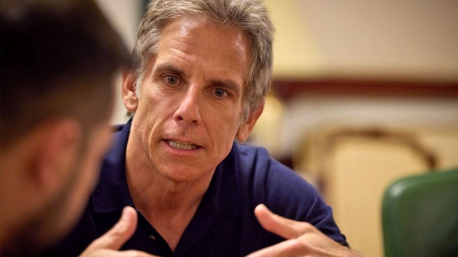 美国电影演员班史提勒公开力挺乌克兰，现被俄罗斯标为不受欢迎人物。(图/乌克兰总统府)