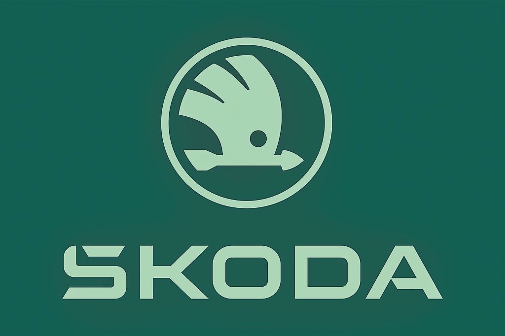 SKODA新品牌識別採取Emerald Green與Electric Green兩種綠色調，並自2024年用於新推出的車型上。（SKODA提供）
