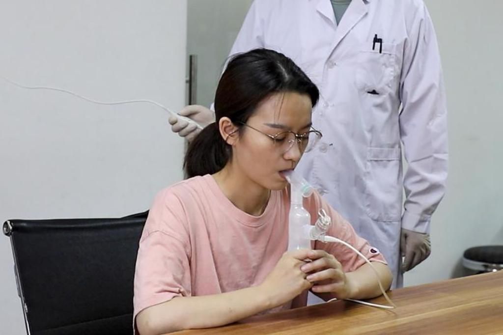 大陆康希诺生物公司实验吸入式新冠疫苗。图/CanSino Biologics(photo:ChinaTimes)