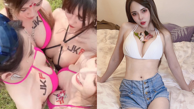 肝连妹开价千元有找的女体盛寿司。(图/肝连妹 IG)