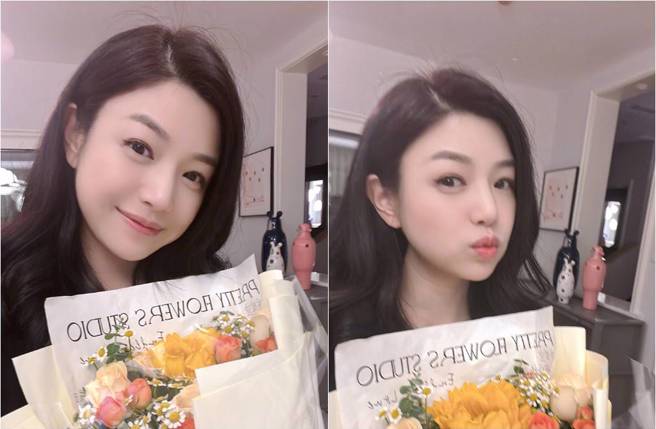 陈妍希自拍散发青春活力和少女感，看不出是39岁的熟女。（图／取材自陈妍希微博）