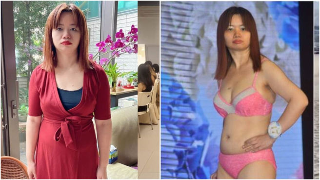 香港艺人薛影仪以37岁高龄参加选美，被港民笑称为「亚视一姐」。(图/微博)