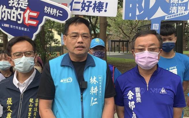 林耕仁表示，社會治安頻繁亮紅燈，呼籲蔡政府重視社會安全網，千萬別再「今天公祭，明天忘記」。（林耕仁提供／陳育賢新竹傳真）