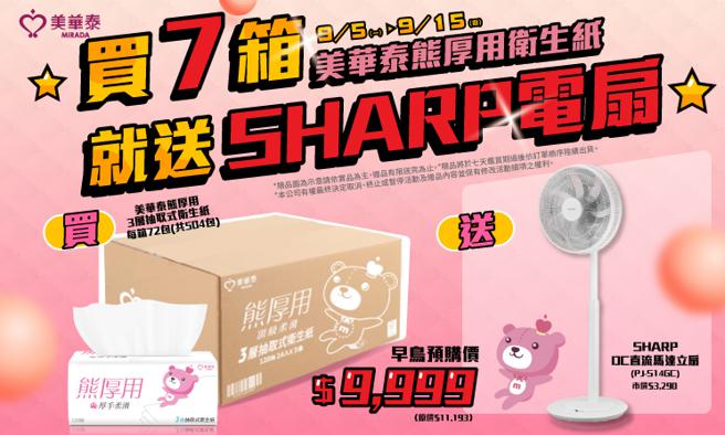 （美华泰放大绝，打出买卫生纸送家电的促销案，为新品上市造势。图／美华泰提供）