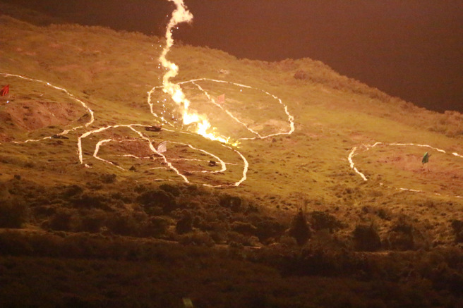 第八军团表示，该场操演是为了模拟战场真实景况，来强化部队整体战力。（叶家玮摄）