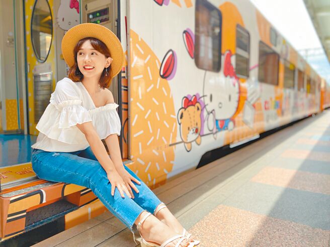 「环岛之星Hello Kitty缤纷列车」是带起国内铁道游年轻化的指标性列车。（易游网提供）