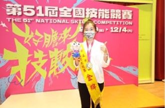 松農金牌選手江芷葳 特殊選才錄取清華大學藝術與設計學系
