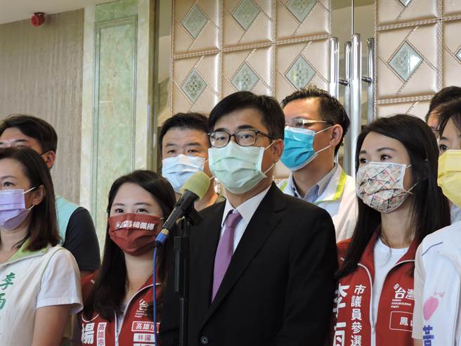 高雄市长陈其迈。（洪靖宜摄）
