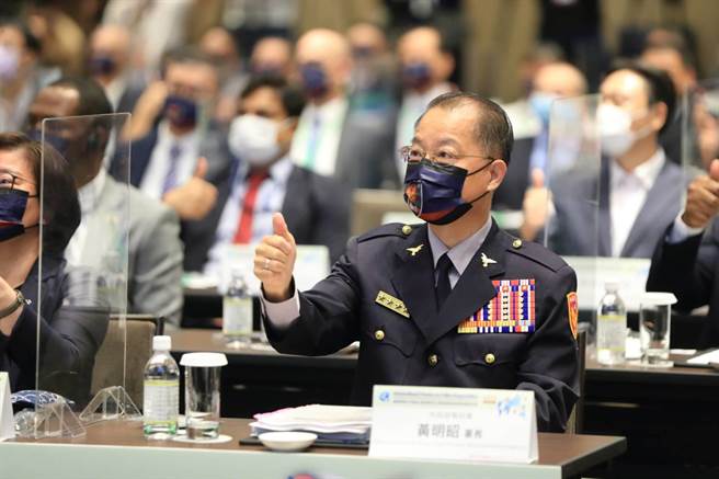 警政署长黄明昭参加国际警察合作论坛。（警政署提供）