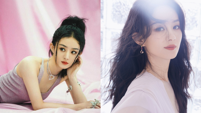 趙麗穎近日參加活動時的造型美艷眾人。（圖／微博@趙麗穎）