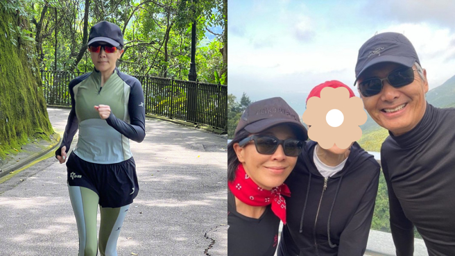 刘嘉玲一直都很热爱爬山。(图/刘嘉玲 微博)