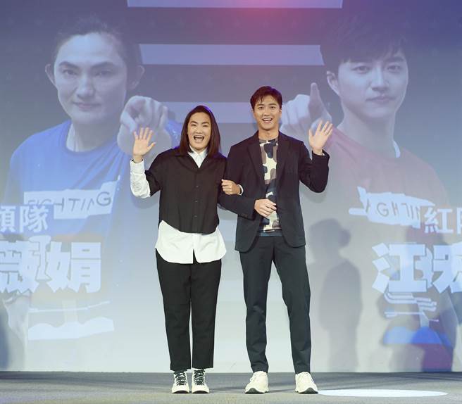 錢薇娟（左起）、江宏傑。（三立提供）