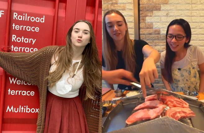 Sara（左）和滴妹（右）曾一起合作。（图／hojusara Instagram、滴妹截图）