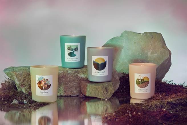 Vana Candles 瑞典天然植物蜡香氛蜡烛 北欧幻彩袖珍系列。（Vana Candles提供）