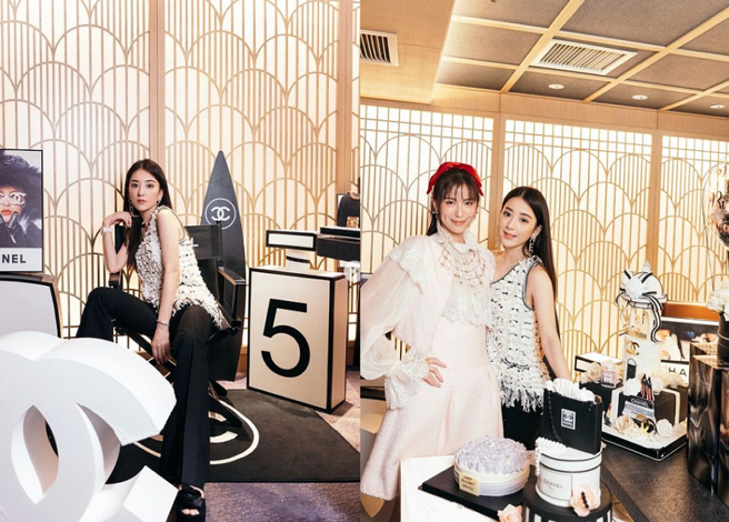 方媛出席名媛好友的庆生派对。(图/ 摘自方媛IG)