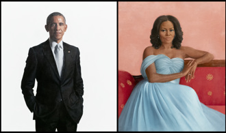 遭川普執政4年耽誤 歐巴馬夫婦白宮官方肖像揭幕