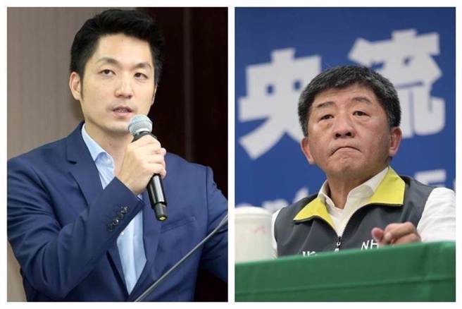 国民党台北市长参选人蒋万安（左）、民进党台北市长参选人陈时中（右）。（合成图,本报系资料照）