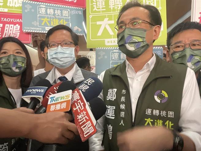 国民党主席朱立伦与桃园市长参选人张善政接受同媒体採访都动怒，民进党桃园市长参选人郑运鹏说，高官当久了心态上不耐烦。(吕筱蝉摄)