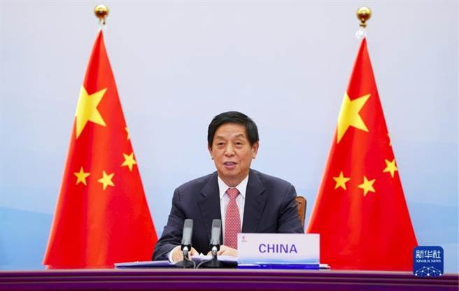 大陆全国人大常委会委员长栗战书。（新华社）