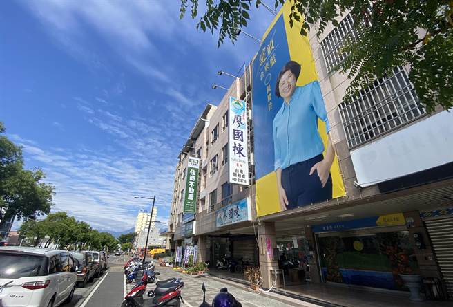 饶庆铃竞选总部。（蔡旻妤摄）