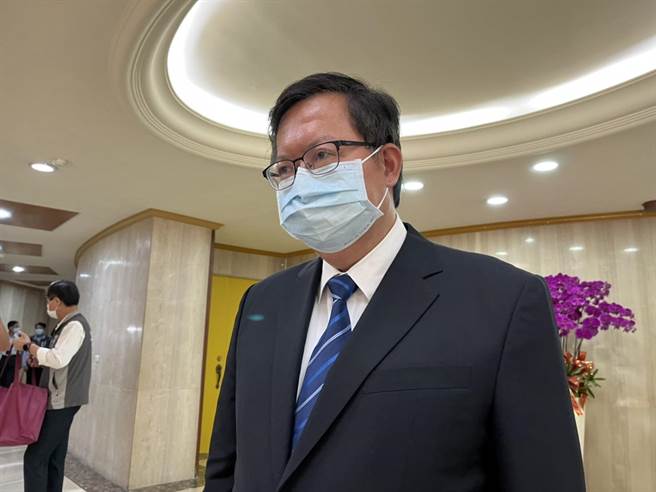 太鲁阁号事故厂商子公司标到桃园6工程遭批评，桃园市长郑文灿回应「新北承揽最多、何不去问侯友宜？」。（陈梦茹摄）