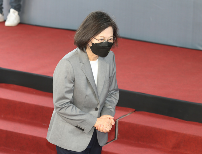 图为兼任民进党主席的总统蔡英文。(资料照,姚志平摄)