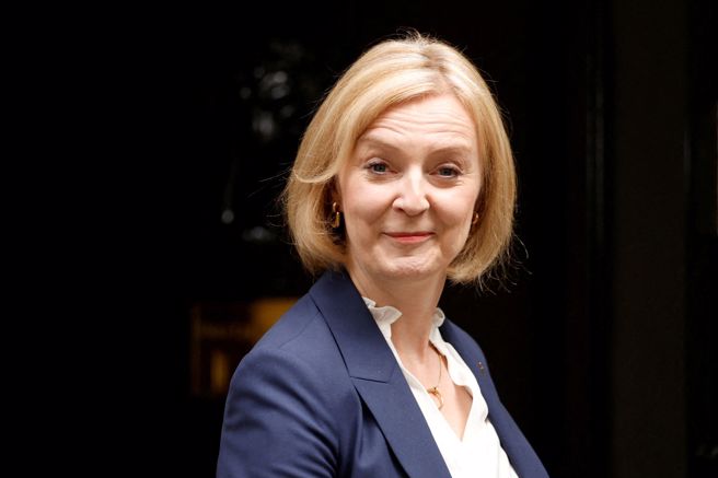 英国新首相特拉斯（Liz Truss）。（图／路透社）